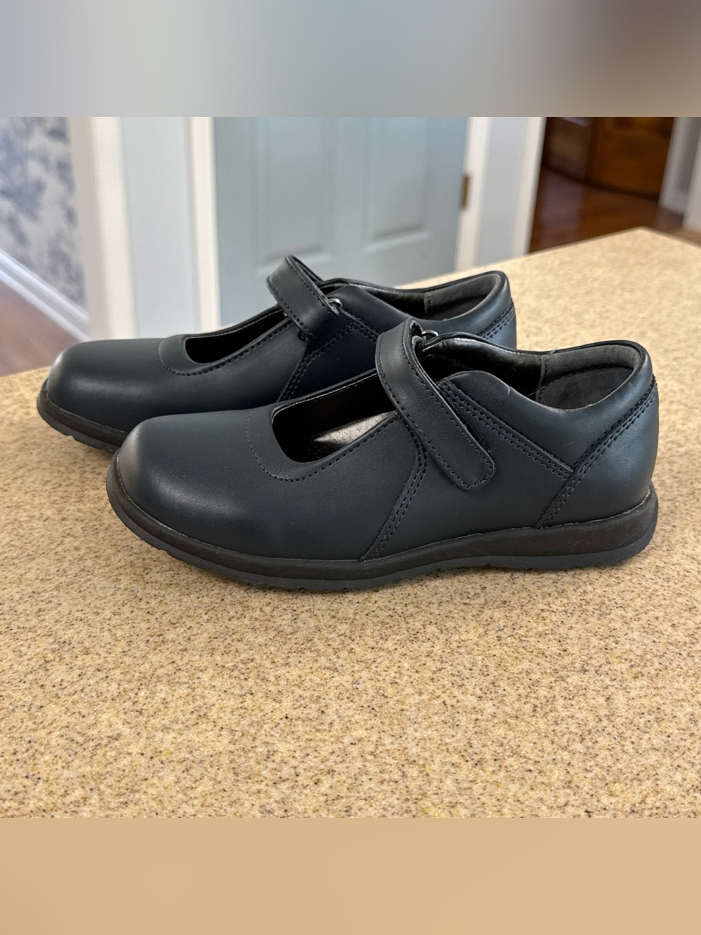 GIRLS' ACADEMIE GEAR LAUREN Navy Leather DRESS SHOES 13W Uniform Mary Jane